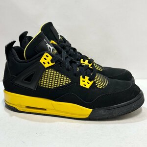 24cm AIR JORDAN 4 RETRO GS 408452-008 エア ジョーダン 4 レトロ GS サンダー メンズ スニーカー HQ H105636