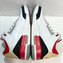 28.5cm AIR JORDAN 3 RETRO”2006” 136064-161 エア ジョーダン 3 レトロ 2006 ファイヤーレッド メンズ スニーカー TJ H103778_画像3