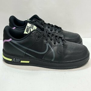 27cm NIKE AIR FORCE 1 REACT CD4366-001 ナイキ エアフォース 1 リアクト ブラック メンズ スニーカー KV 105823