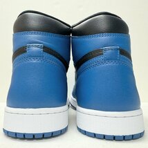 28cm AIR JORDAN 1 RETRO HIGH OG 555088-404 エアジョーダン 1 レトロ ハイ ブルーブラックホワイト メンズ スニーカー HV H104393_画像5