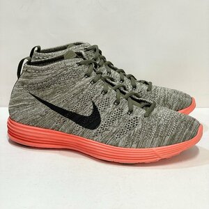 27.5cm NIKE LUNAR FLYKNIT CHUKKA 554969-306 ナイキ ルナ フライニット チャッカ トラップ グリーン メンズ スニーカー PS 105403