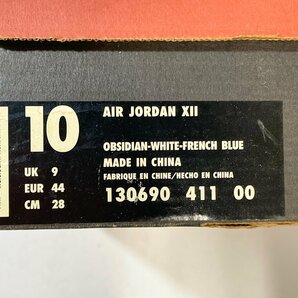 28cm AIR JORDAN 12 OG 130690-411 エア ジョーダン 12 オリジナル フレンチブルー メンズ スニーカー NT H106057の画像10