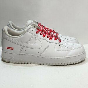 28.5cm NIKE AIR FORCE 1 LOW / SUPREME CU9225-100 ナイキ エアフォース1 ロー / シュプリーム ホワイト メンズ スニーカー GV H105520