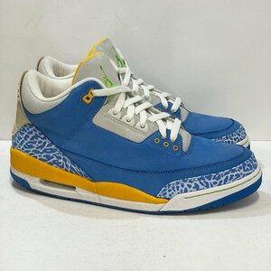 30cm AIR JORDAN 3 LS 315297-471 エア ジョーダン 3 LS ドゥ ザ ライト シング メンズ スニーカー IB H105651