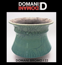 ＜DOMANI Collection＞未使用・廃盤ドマーニ鉢＿DOMANI BROMOⅠ22＿ブロモⅠ22チャイナグリーン_画像1