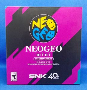 未開封 ネオジオミニ インターナショナル SNK 40th 未使用 NEOGEO mini INTERNATIONAL 海外版 メタルスラッグ KOF サムライスピリッツ