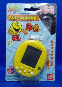 パックジュニア PAC-JUNIOR マメゲーム 2スクリーン切り替え NAMCO BANDAI 1997年 LCD LSI ゲーム レトロ 当時物 パックマン Pac-Man