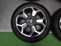 国産バリ山! 美品! MR52S MR92S ハスラー 純正 15 インチ アルミ ホイール タイヤ 4本 165/60R15 4.5J 100 4H 4穴 MR31S MR41S MS31S MS41S_画像4