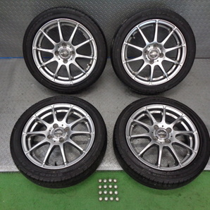 バリ山! A-TECH 15 インチ アルミ ホイール タイヤ 4本 165/55R15 4.5J 100 4穴 4H ワゴンR タント スペーシア N-BOX ムーブ ラパン デイズの画像1