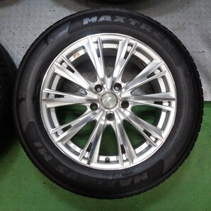 バリ山!! weds LEONIS 17 インチ アルミ ホイール タイヤ 4本 215/60R17 7J 114.3 5H 5穴 アルファード CH-R ヴェゼル カローラクロス UXの画像5