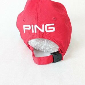 ゴルフキャップ PING ピン ゴルフウェア 刺繍 帽子 スポーツ 赤 レッド フリーサイズの画像5