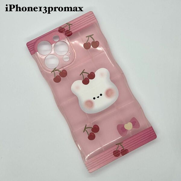 iPhoneケース iPhone13promax 韓国 くま ハンドメイド