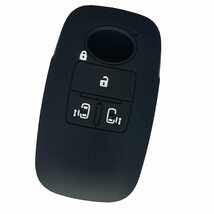 ZIAN ダイハツ/DAIHATSU 車用 3ボタン スマートキーケース 新型タント 新型タントカスタム ルーミーなど 専用設計 (ブラック2)_画像1