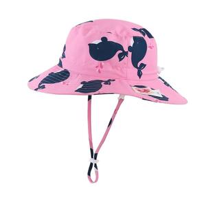 [ connector il ] for baby hat child Kids UPF 50+ safari hat baby wide‐brimmed UV cut hat child girl man pretty moving 