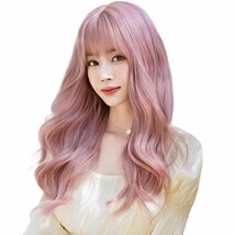 BARSDAR ウィッグ ロング 巻き髪 インナーカラー フルウィッグ ウェーブ 自然 女装 ウィッグ ウェーブ wig 原宿系 グラデーション お_画像1