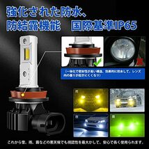 「新規爆光ledフォグ」SUPAREE H11 LEDフォグランプ H8 イェロー 爆光 H16 H9 車検対応 DC12V車用 20W 3000K_画像5
