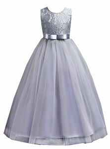 [AOIF] child dress long dress girl Junior piano presentation pa-ti- musical performance . formal go in . type wedding One-piece 120/130