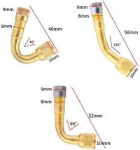 YFFSFDCバイク用エアーバルブ 45°+ 90°+ 135°エクステンション L型 エアバルブ オートバイ 二輪用（3個入り） (ゴルード)_画像3