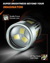 SEALIGHT フォグランプ LED フォグ H8 H11 H16 バルブ ホワイト 7000LM 12V 27連チップ搭載 6000K 5000_画像3