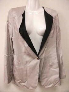 assk2-983*H&M jacket tops outer long sleeve party tsurutsuru cloth light purple series size 38