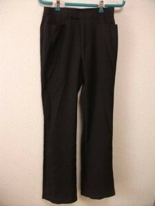assk2-632* формальный брюки черный брюки брюки низ черный талия 64 длина ног длина 74.5
