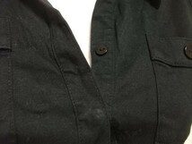 assk2-1117☆■■PROPORTION■■　半袖スキッパー　ポロシャツ　トップス　ブラック/黒　サイズ2　綿100%　日本製_画像2