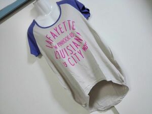 jjyk5-1023 ■ Love＆Heart ■ Love＆Heart Tシャツ トップス 半袖 ラグランスリーブ ライトグレー M 新品タグ付き