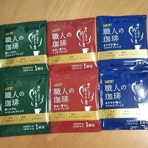 UCC上島珈琲 職人の珈琲 ３種 ６袋 レギュラーコーヒー