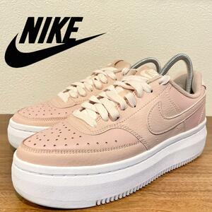 NIKE W COURT VISION ALTA LTR ナイキ コートビジョン アルタ ピンク レディース DM0113-600 ローカットスニーカー 24cm 美品