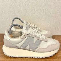 NEW BALANCE WS237JB1 ニューバランス ホワイト グレー レディース ローカットスニーカー 23cm_画像3