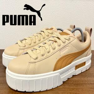 PUMA MAYZE LUXE WNS LIGHT SAND プーマ メイズ リュクス ライトサンド 383995-05 レディース ローカットスニーカー 25cm