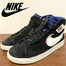 NIKE WMNS BLAZER MID REBEL ナイキ ブレーザー ミッド ブラック レディース BQ4022-005 ハイカットスニーカー 25cm_画像1