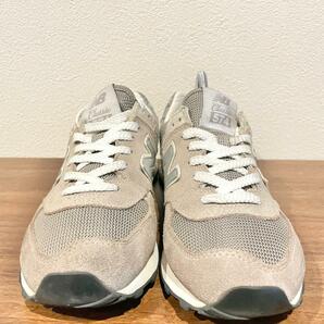 New Balance ML574VG ニューバランス グレー レディース ローカットスニーカー カジュアル 24cmの画像2