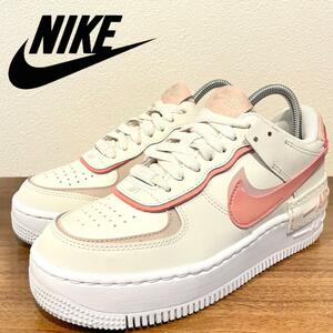 NIKE WMNS AIR FORCE 1 SHADOW ナイキ エア フォース ワン シャドウ ピンク レディース DZ1847-001 ローカットスニーカー 22.5cm 美品