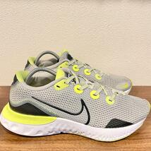 NIKE RENEW RUN GREY FOG VOLT ナイキ リニューラン グレー イエローCK6357-006 ランニングシューズ 25cm_画像3