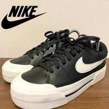 NIKE W COURT LEGACY LIFT ナイキ コート レガシー リフト ブラック レディース DM7590-001 ローカットスニーカー 23.5cm 美品_画像1