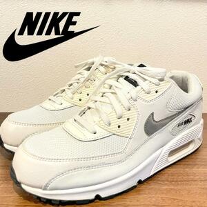 NIKE AIR MAX 90 ESSENTIAL IVORY ナイキ エア マックス 90 エッセンシャル アイボリー メンズ AJ1285-107 ローカットスニーカー 26cm 美品