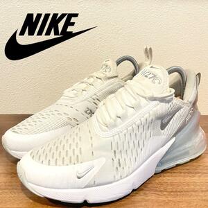 NIKE W AIR MAX 270 ナイキ エア マックス 270 ホワイト シルバー レディース DX0114-100 ローカットスニーカー 23.5cm