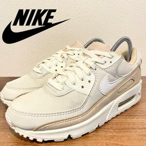 NIKE WMNS AIR MAX 90 PHANTOM ナイキ エアマックス 90 ベージュ レディース FD1452-030 ローカットスニーカー 23.5cm