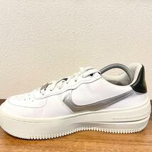 NIKE W AIR FORCE 1 PLT.AF.ORM LV8 WHITE ナイキ エア フォース ワン プラットフォーム ホワイト DX3199-100 ローカットスニーカー 23.5cm_画像6