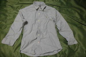  old clothes ##Ralph Lauren ##( Ralph Lauren ) polo-shirt long sleeve light blue cotton 100% 150 * collar reverse side name entering. * yellow dirt . here and there . equipped.