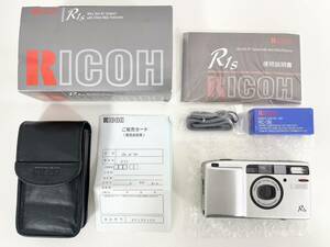 1円～☆【未使用品 RICOH R1s コンパクトフィルムカメラ 1:3.5 30mm MC MACRO】リコー/24mm WIDE PANORAMA/付属品完備/リモコン/希少 ☆