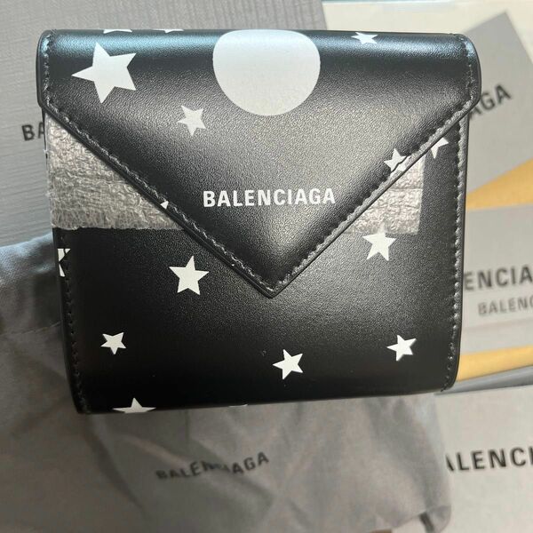 バレンシアガ 三つ折り財布 スター★BALENCIAGA Trifold Wallet Star