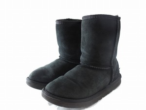 　UGG　アグ　ムートンブーツ　ショートブーツ　36　★　ブラック　22cm　2244