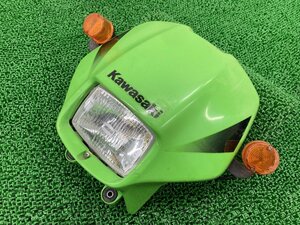 KSR110 KSR-2 KSR-1 ライトカウル 緑 110-40071 カワサキ 純正 中古 バイク 部品 KL110A KMX80 KMX50 ヘッドライト ウインカー