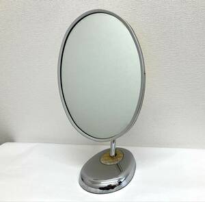 ☆卓上 ミラー 鏡 スタンド ミラー 化粧鏡 大きめ かがみ アンティーク シルバー