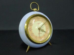 O1261 SEIKOSHA 目覚まし時計 ゼンマイ式置き時計 昭和レトロ/60