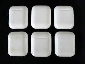 O1351 【Apple AirPods ケース6個まとめて】 ※通電・シリアルNo確認済/60