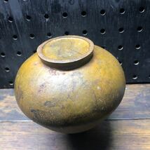 蔵出し　鉄製　花瓶　アイアン　花　徳利　酒器　花柄　　花瓶　生花　飾壺　活け花　花入　花器　花生　フラワーベース一輪挿し 骨董_画像6