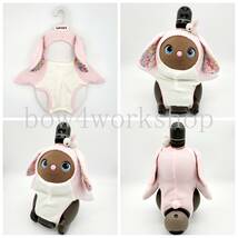 ラボット LOVOT ラボットの服ハンドメイド リバティーウサギちゃんボディースーツ(ピンク）_画像5